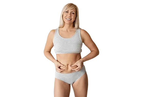 Abdominoplastie en Tunisie, ventre avant l'intervention